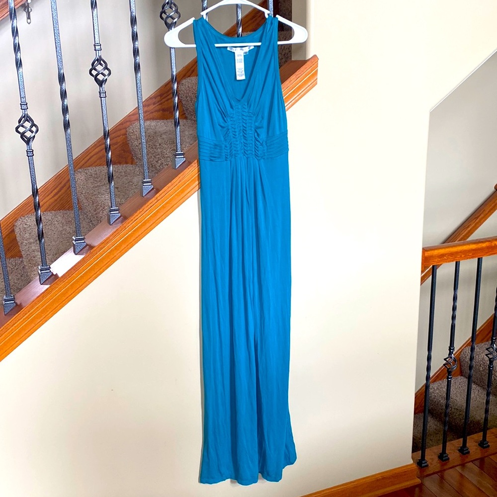 Max Edition Teal Maxi Dress with V-Neck